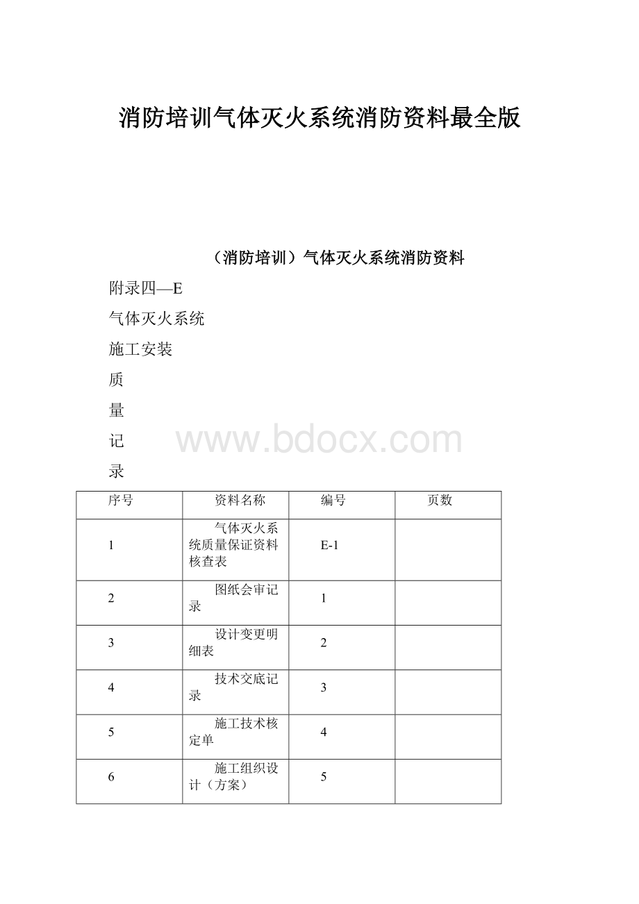 消防培训气体灭火系统消防资料最全版Word格式文档下载.docx_第1页