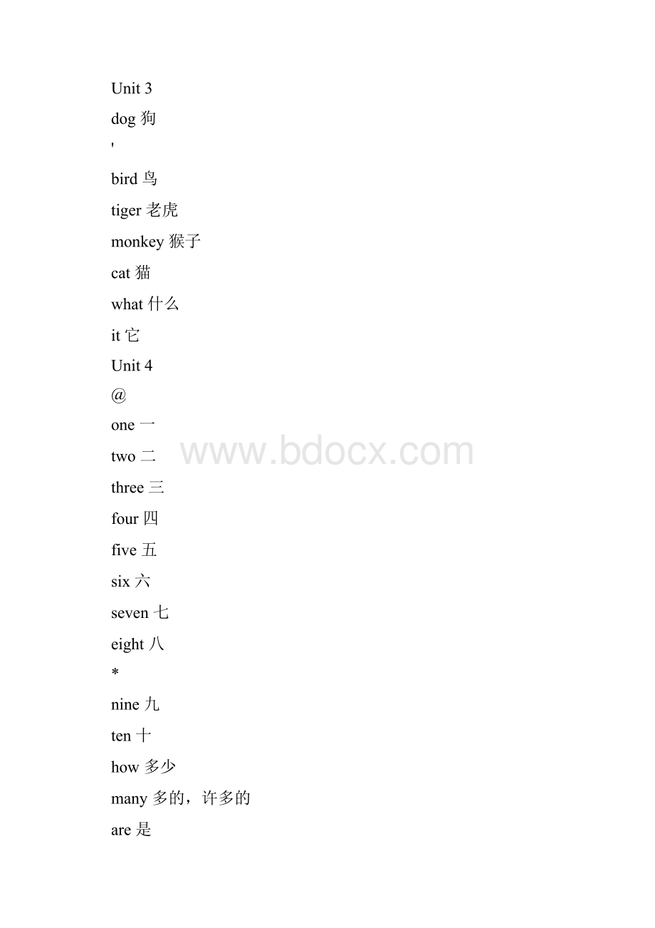 人教版新起点小学英语一起点16年级单词表汇总.docx_第2页