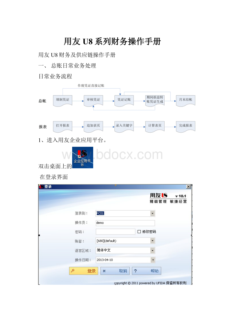 用友U8系列财务操作手册.docx_第1页