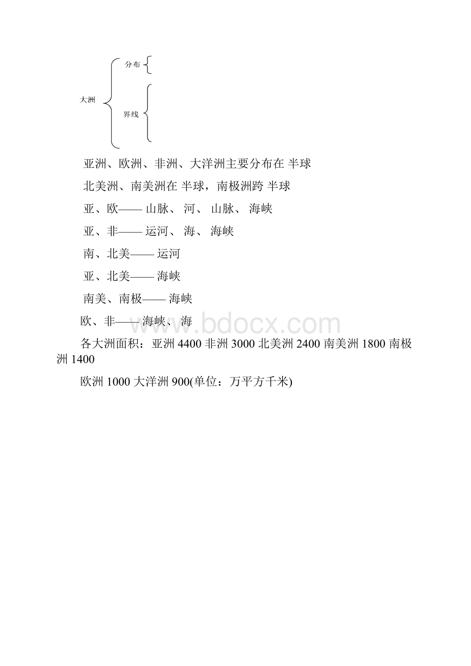 区域地理世界地陆地和海洋导学案Word格式文档下载.docx_第3页