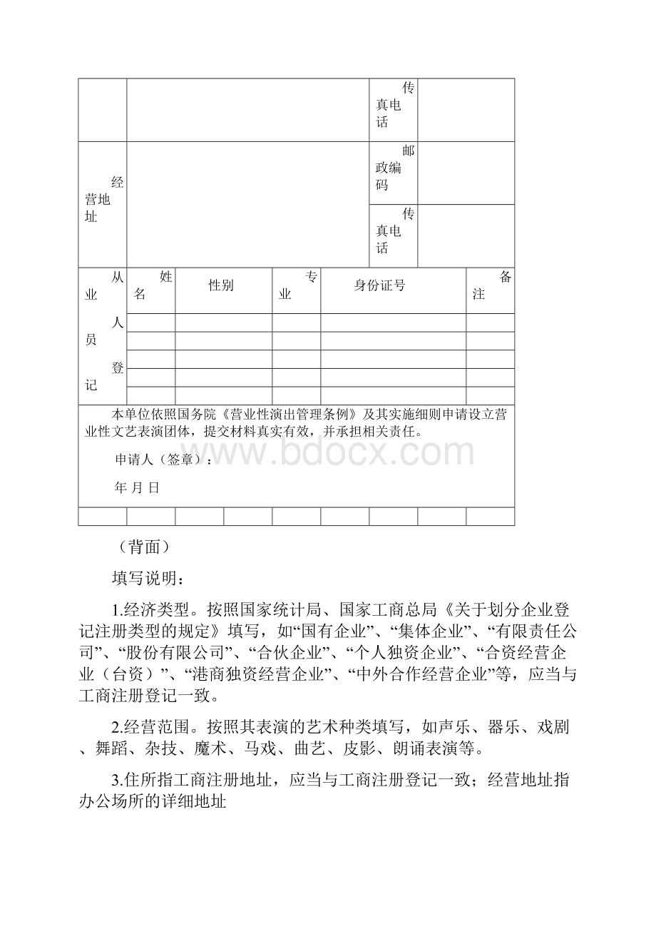 营业性演出申报审批相关文书格式.docx_第2页