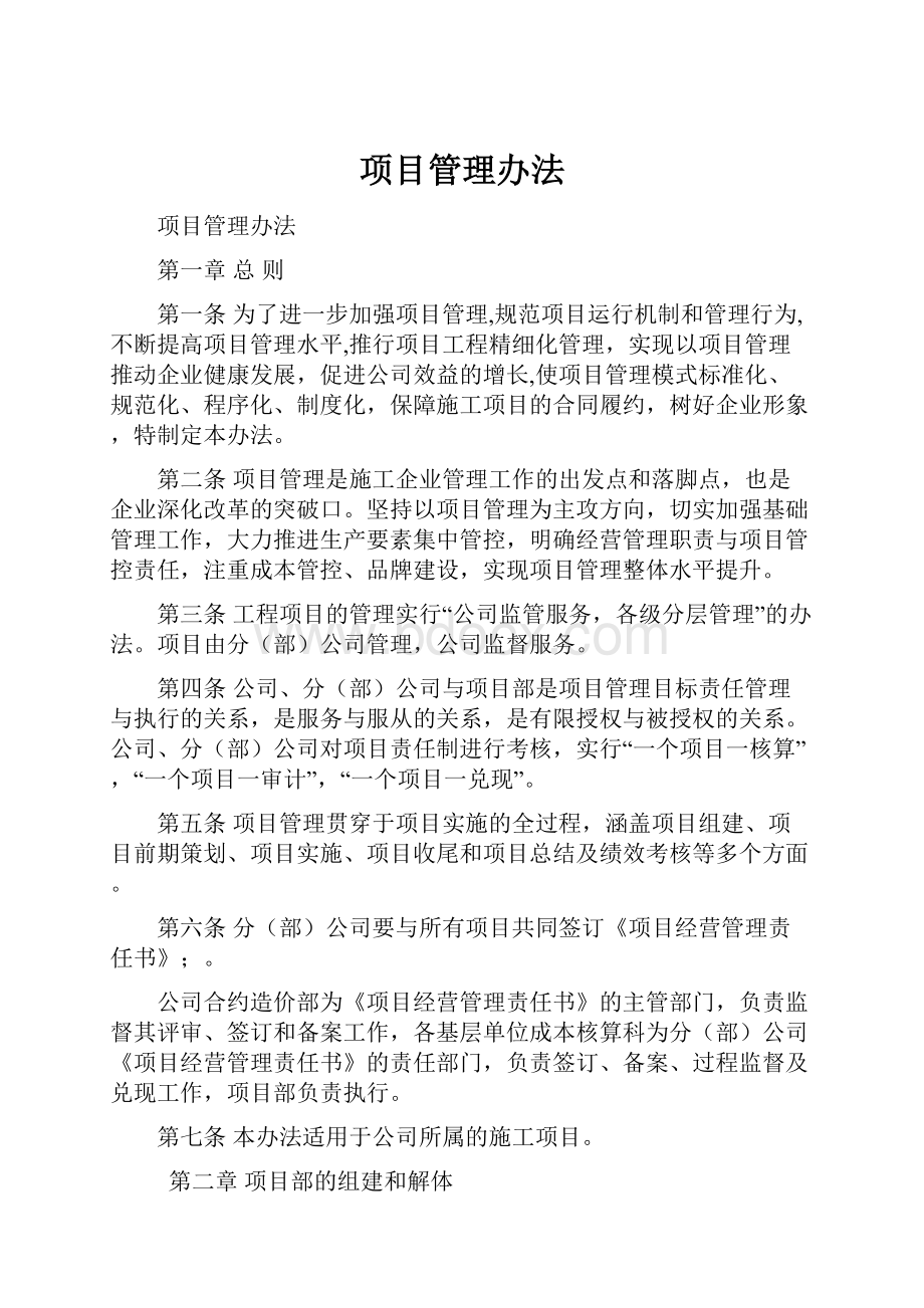 项目管理办法.docx_第1页