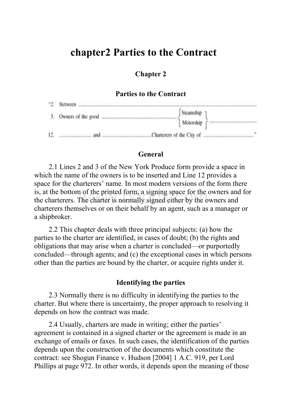 chapter2 Parties to the ContractWord文件下载.docx