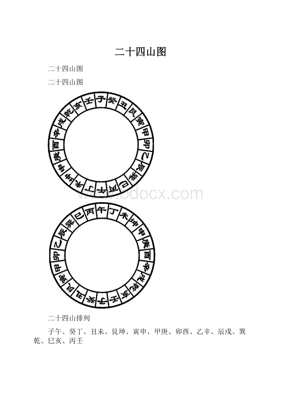 二十四山图.docx_第1页