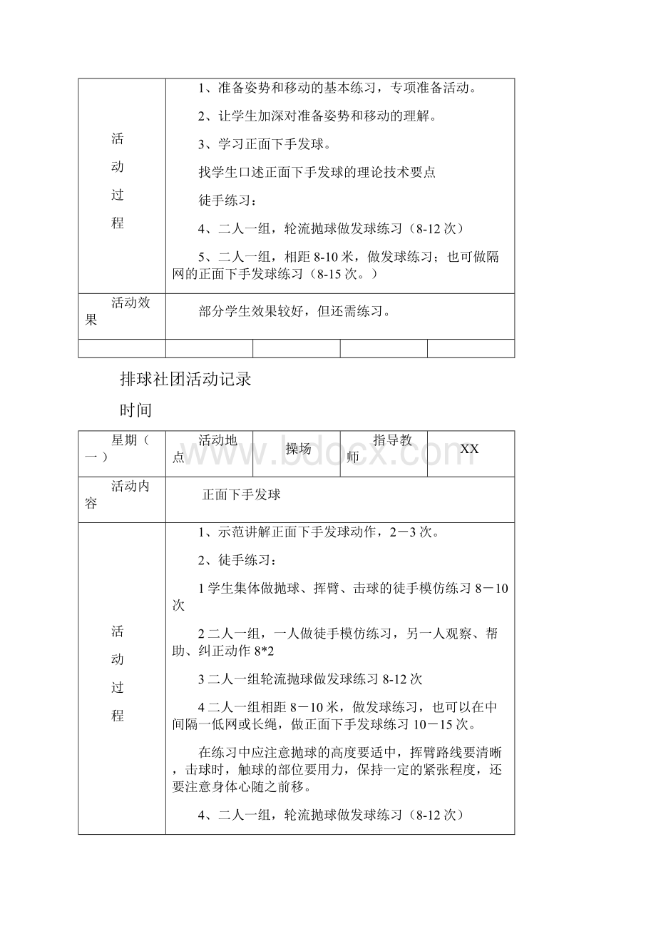 排球社团活动记录Word下载.docx_第2页