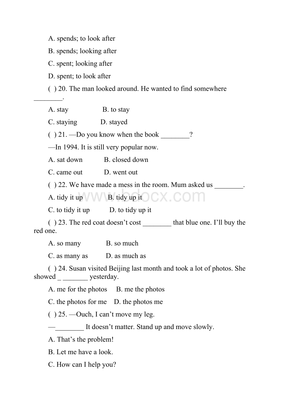 外研社八年级下英语Module6单元测试题及答案.docx_第3页