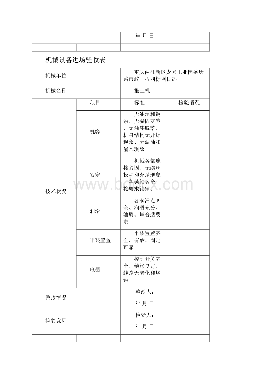 机械设备进场验收表之欧阳生创编Word下载.docx_第3页