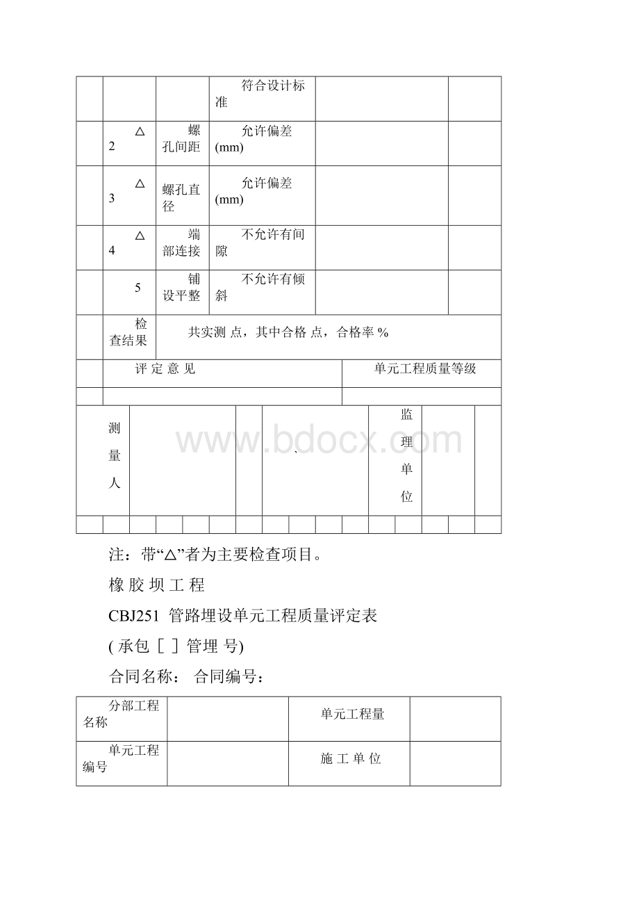 橡胶坝质量检验评定表.docx_第3页