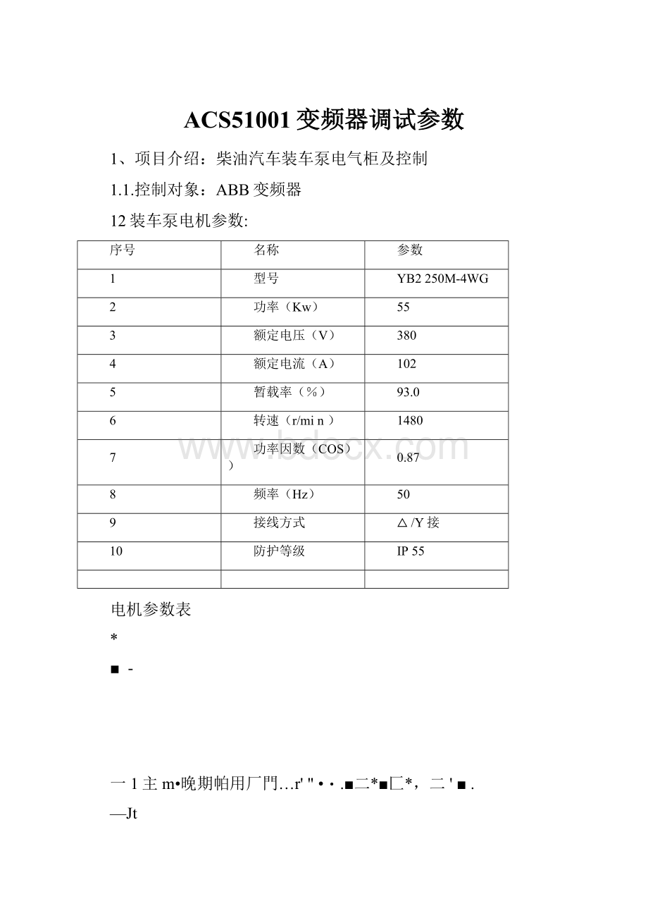 ACS51001变频器调试参数.docx_第1页