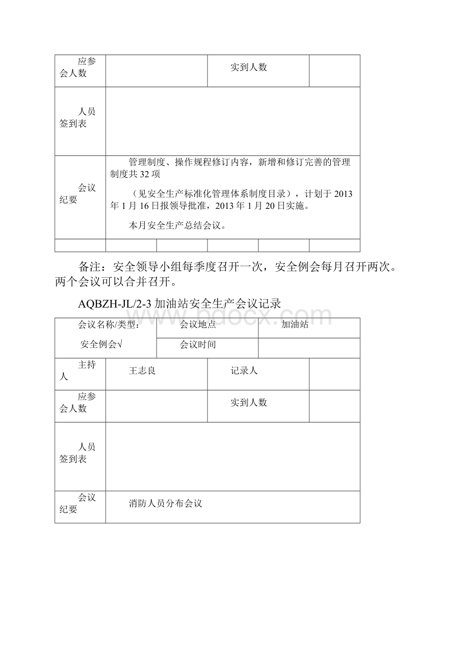 加油站安全生产会议记录精编版.docx_第3页