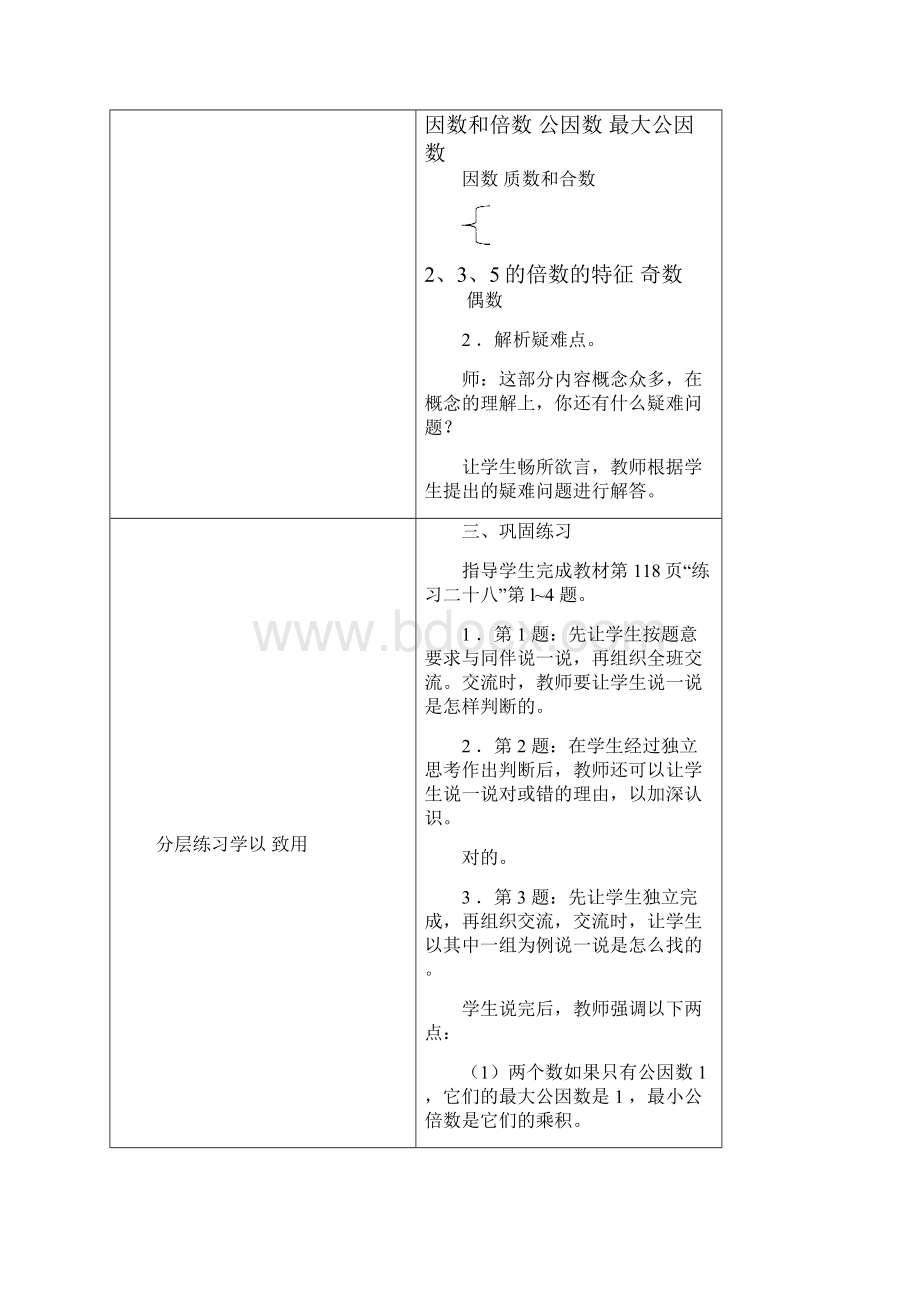 小学数学五年级下册人教版 第九单元 总复习教案.docx_第3页