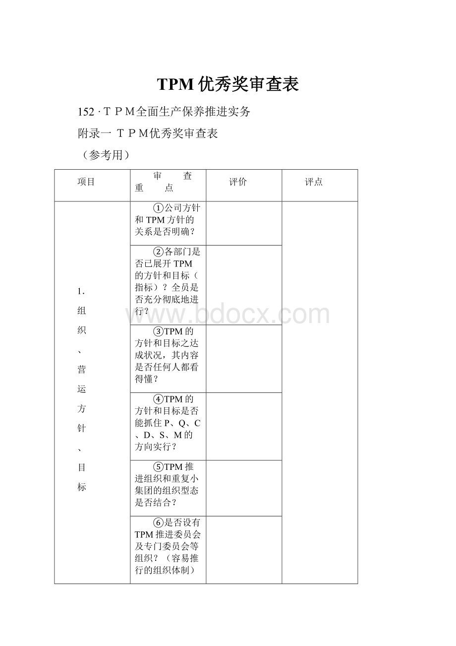 TPM优秀奖审查表.docx_第1页