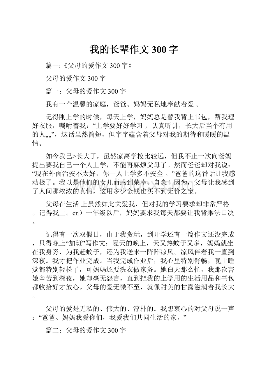 我的长辈作文300字.docx