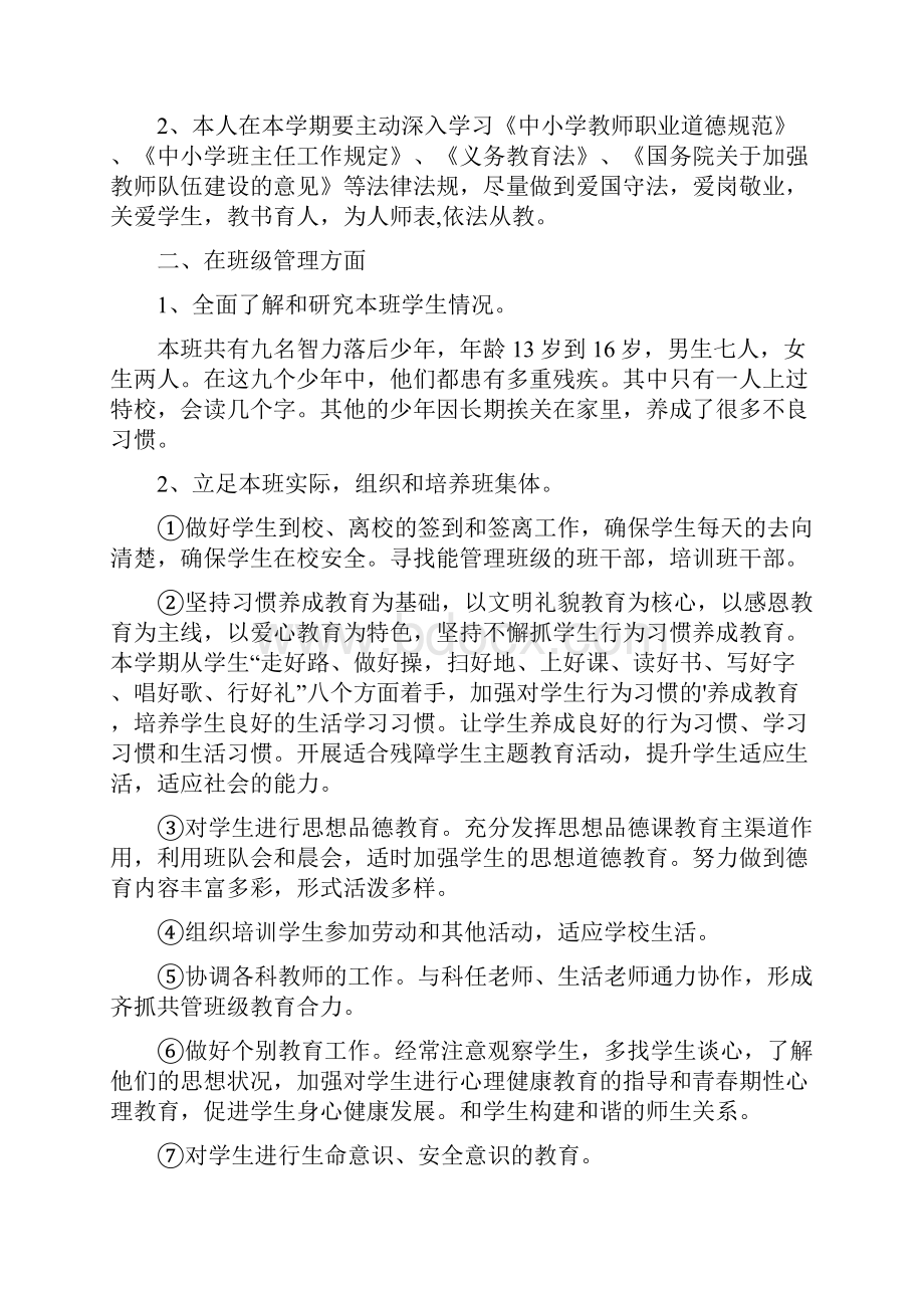 启智班主任工作计划.docx_第2页