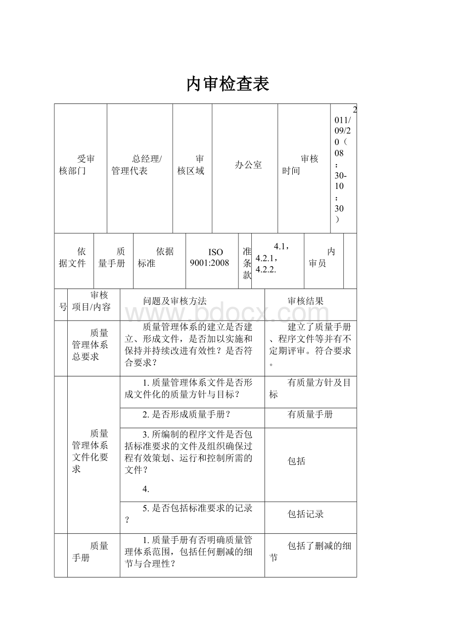 内审检查表.docx_第1页