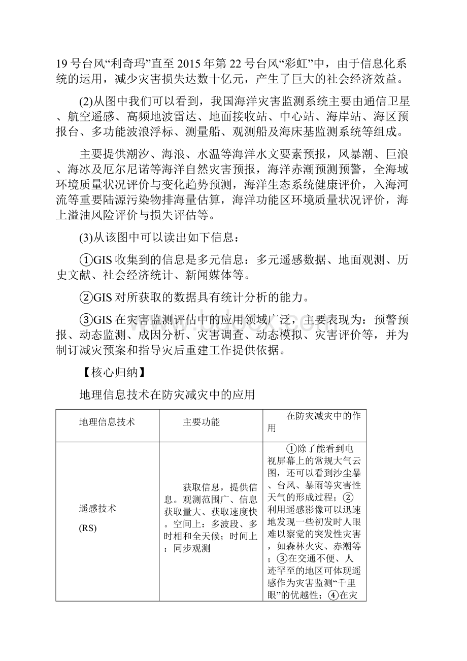 学年高中地理第三章防灾与减灾第三节地理信息技术与防灾减灾学案中图版选修5文档格式.docx_第3页