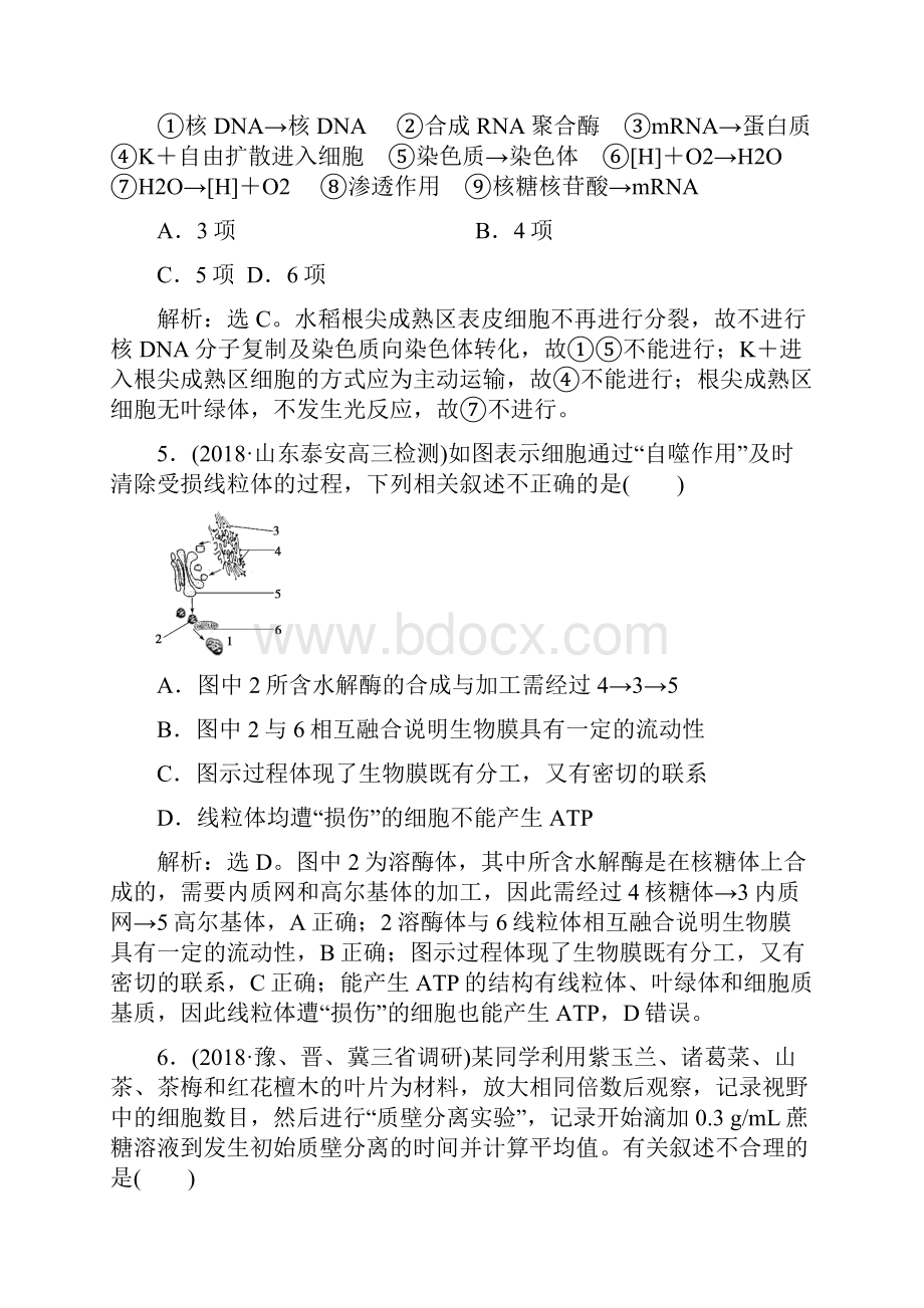 高考生物一轮复习 第二单元单元过关检测文档格式.docx_第3页