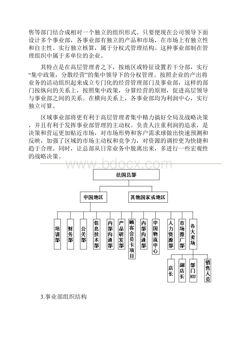 迪卡侬组织结构及其运行效率评价报告.docx_第3页