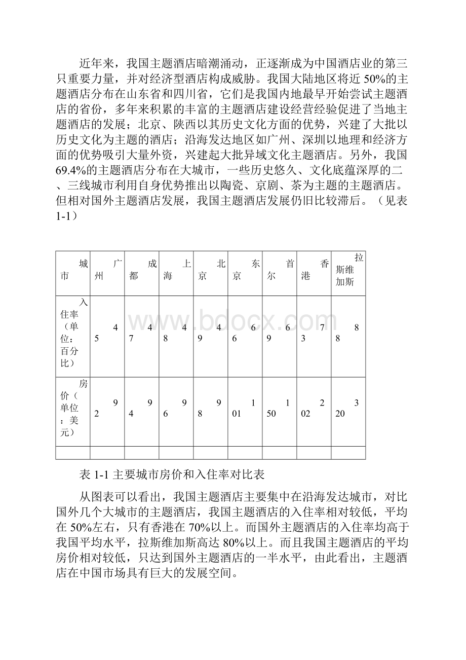 酒店项目投资创业计划书.docx_第3页