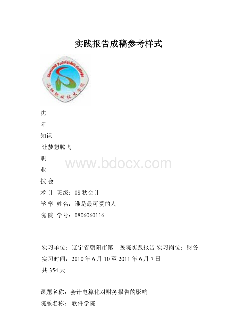 实践报告成稿参考样式文档格式.docx