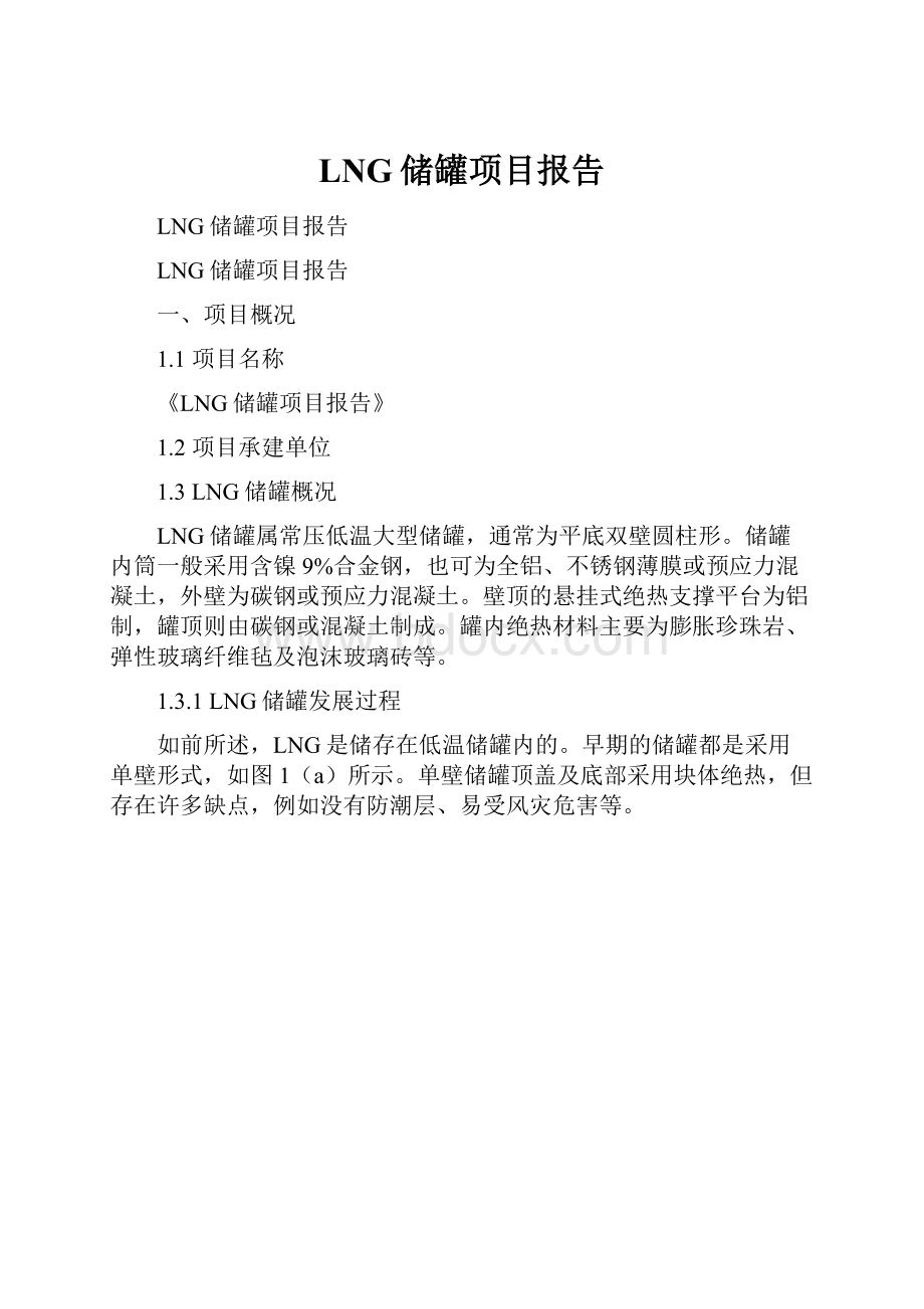 LNG储罐项目报告Word格式.docx