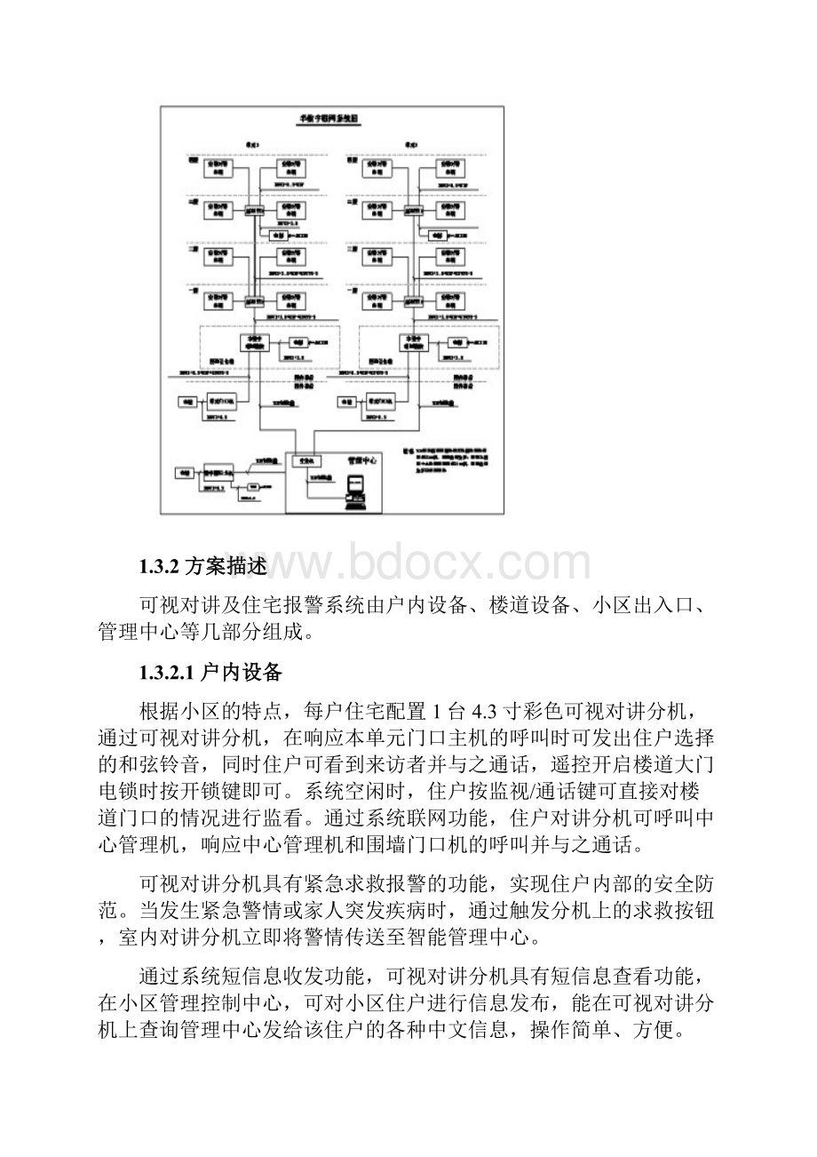 半数字楼宇对讲系统技术方案含功能及参数Word格式文档下载.docx_第3页