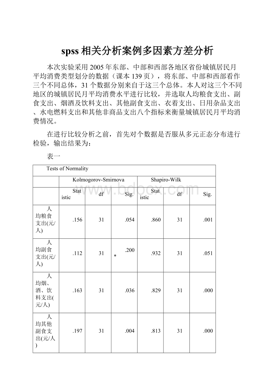 spss相关分析案例多因素方差分析.docx