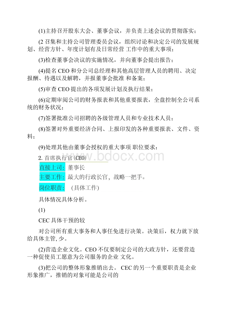 组织结构图及职位描述Word格式.docx_第3页