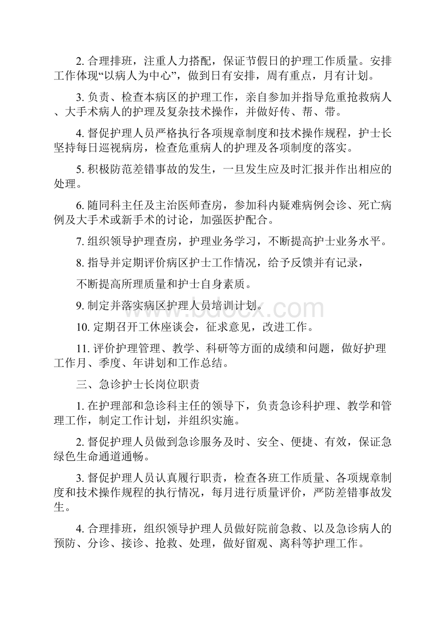 护理人员岗位职责文档格式.docx_第2页