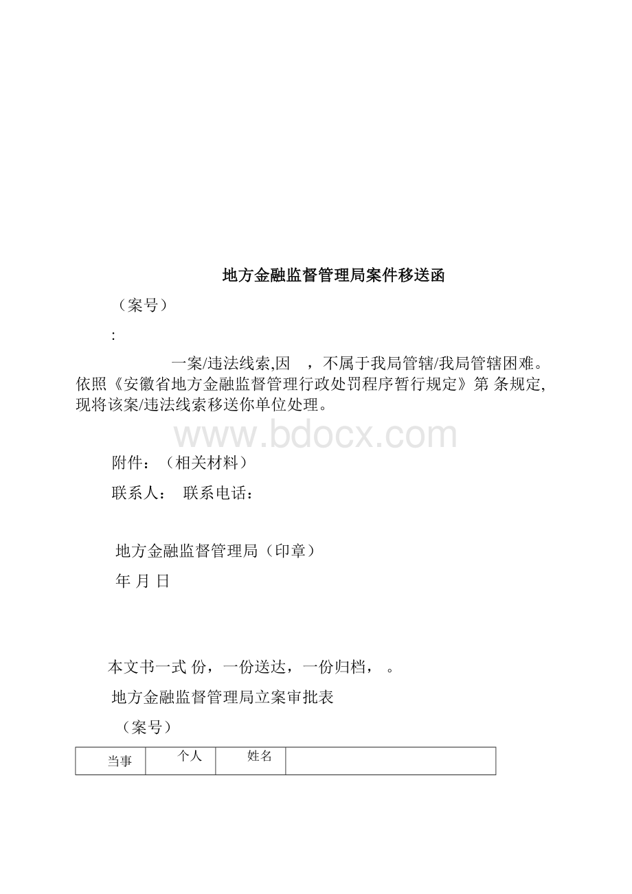 金融监督管理行政处罚文书格式范本.docx_第2页