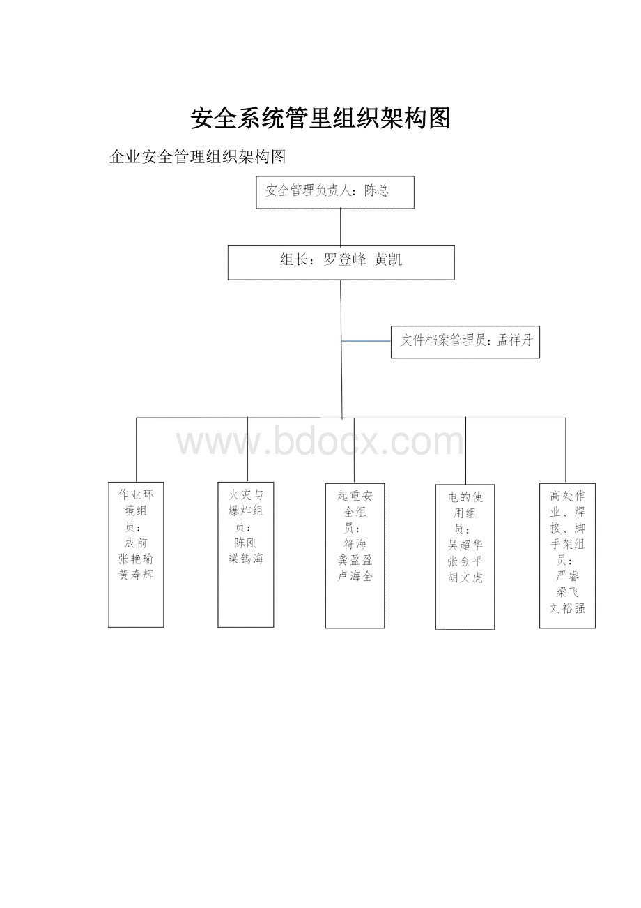 安全系统管里组织架构图Word文档下载推荐.docx