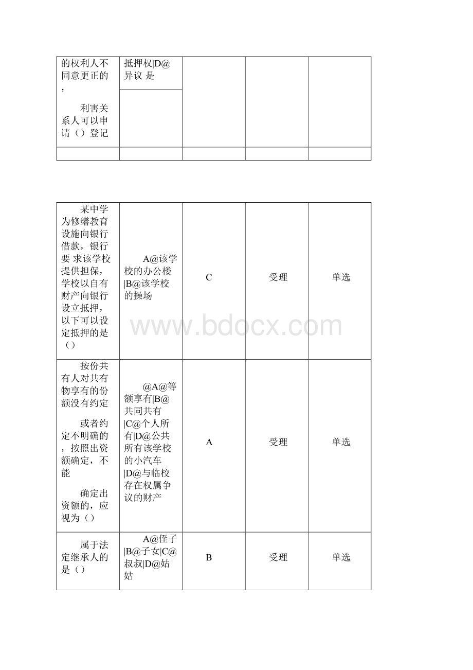 不动产登记业务知识试题.docx_第2页