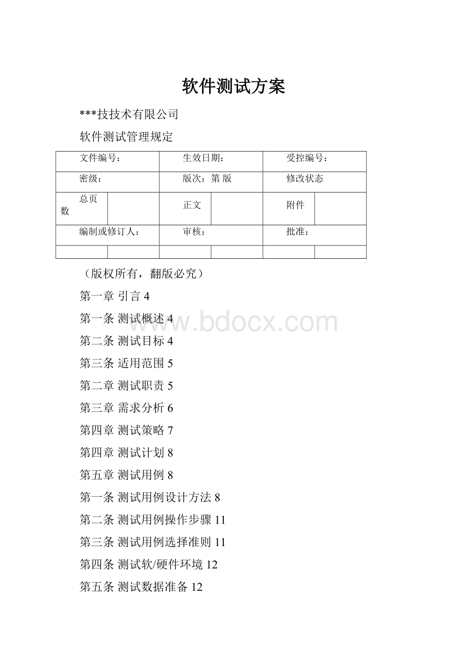 软件测试方案.docx