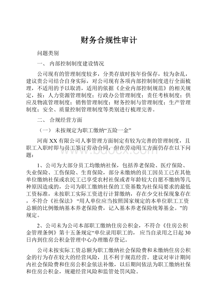 财务合规性审计文档格式.docx_第1页