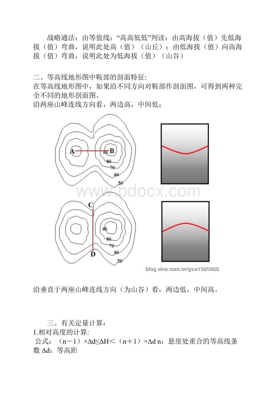 走出题海等高线地形图判读的九点突破文档格式.docx_第2页