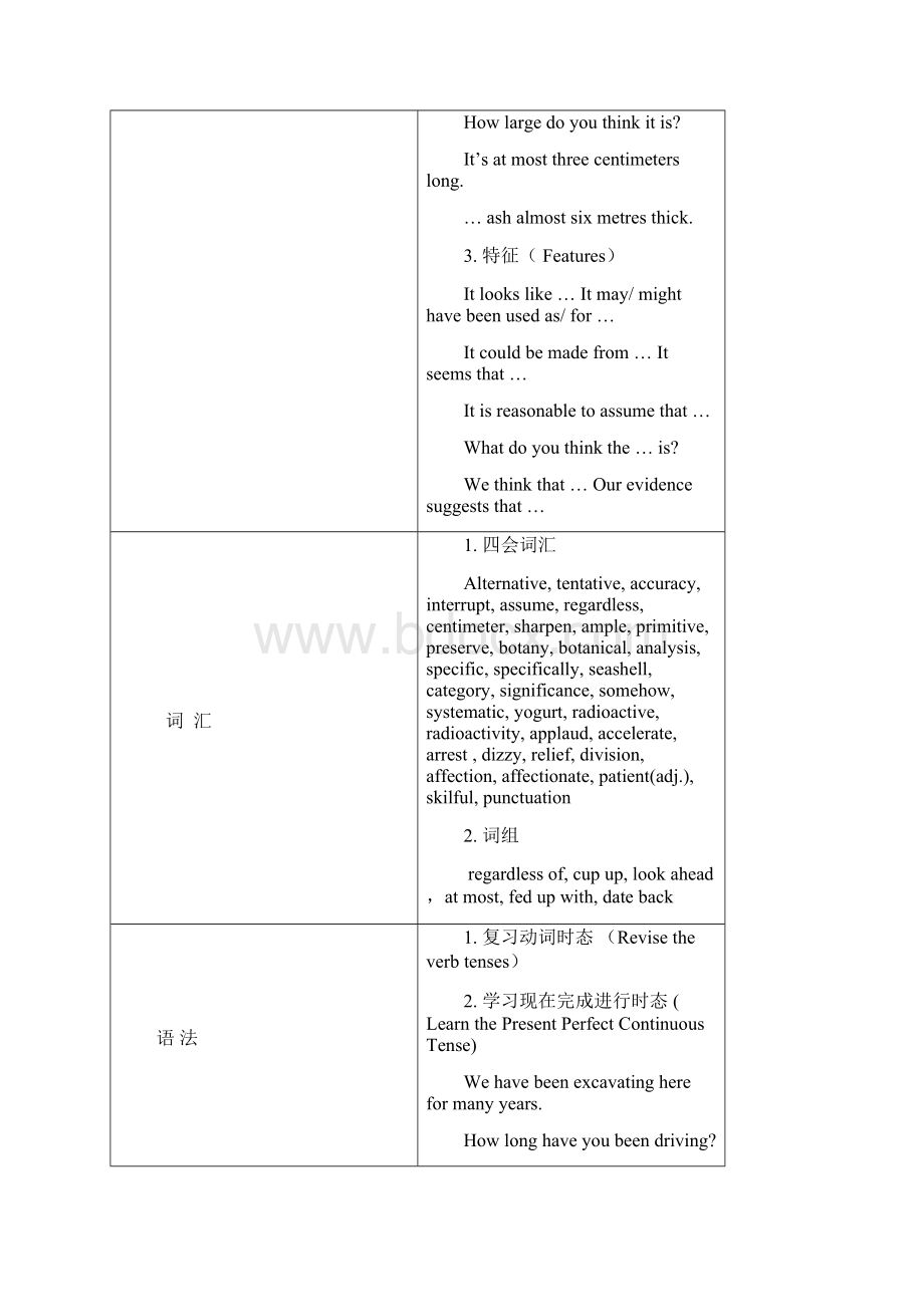 unit 5 Meeting your ancestors 教学设计新部编版Word格式.docx_第2页