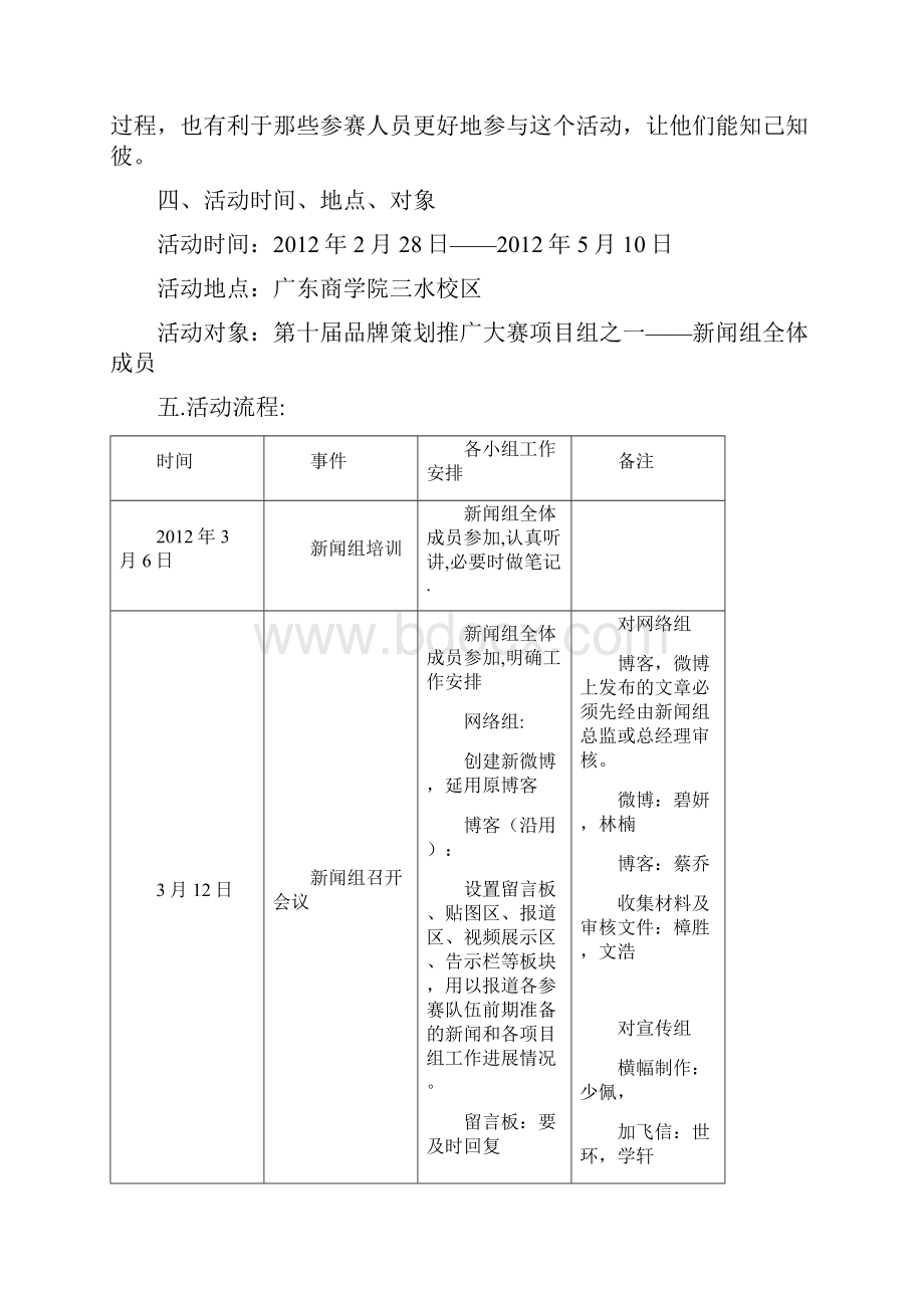 工商管理学院第十三届学术文化节暨第十届品牌策划推广大赛新闻组策划书.docx_第3页