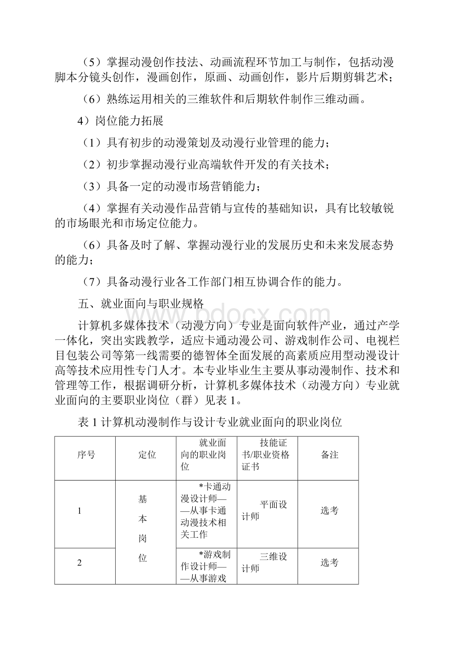 计算机多媒体技术专业教学标准doc.docx_第3页