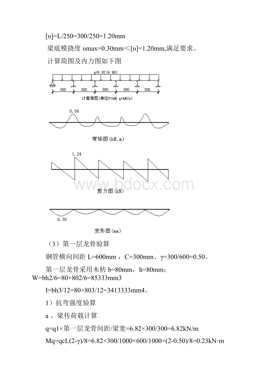 扣件式钢管梁支撑系统计算300X600.docx_第3页