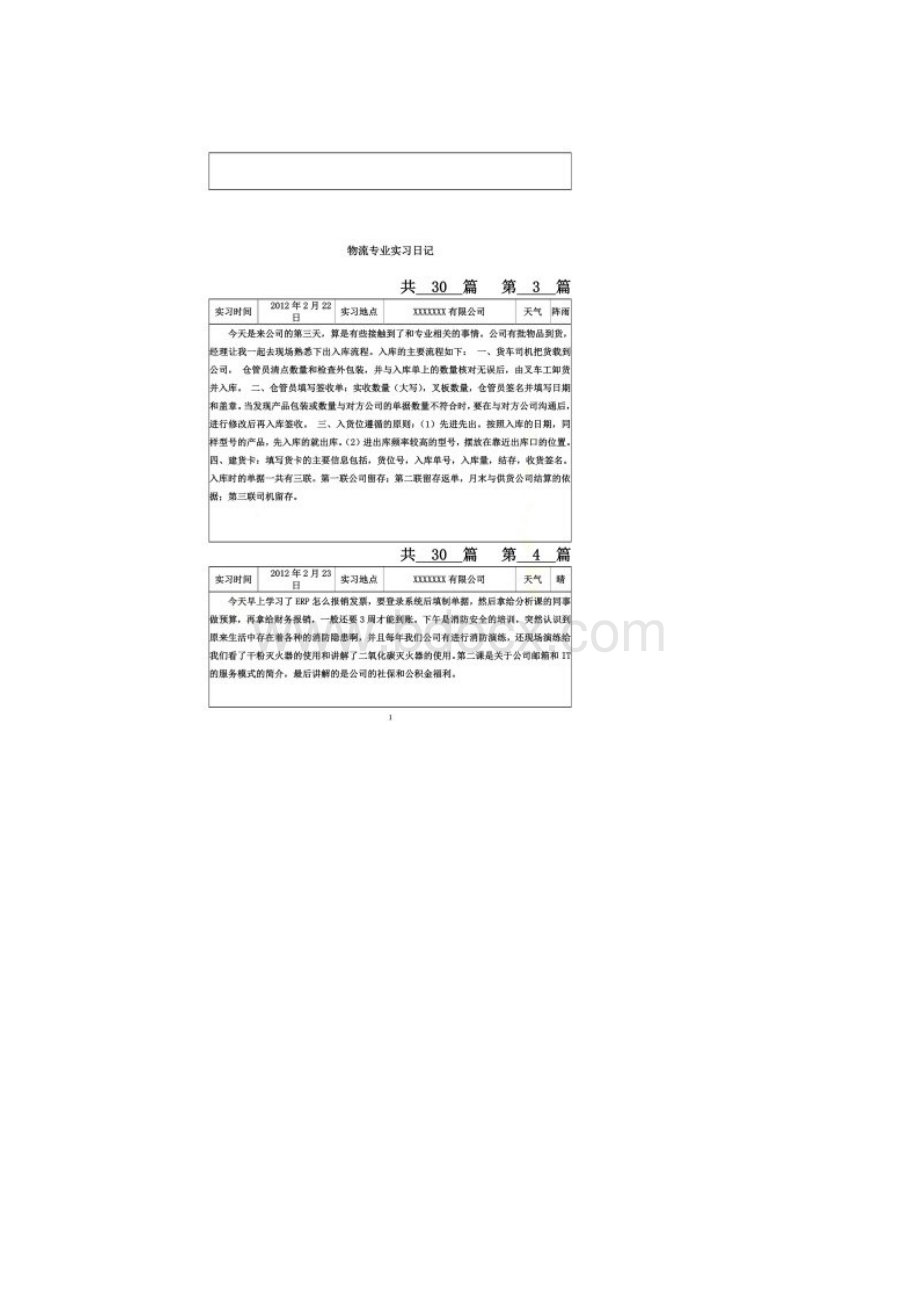 实习日记物流专业市场营销部实习日记30篇.docx_第2页