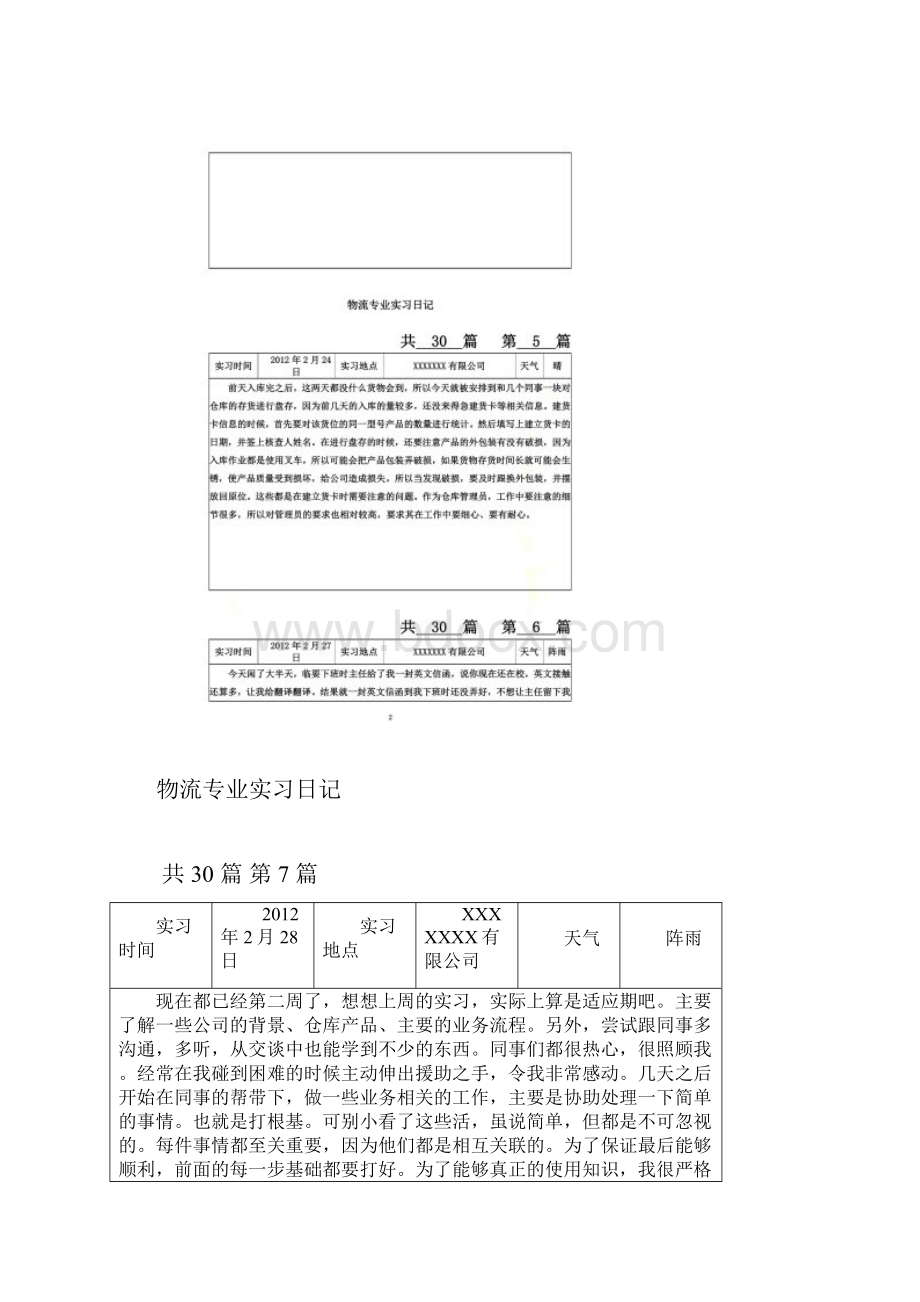 实习日记物流专业市场营销部实习日记30篇Word文档下载推荐.docx_第3页