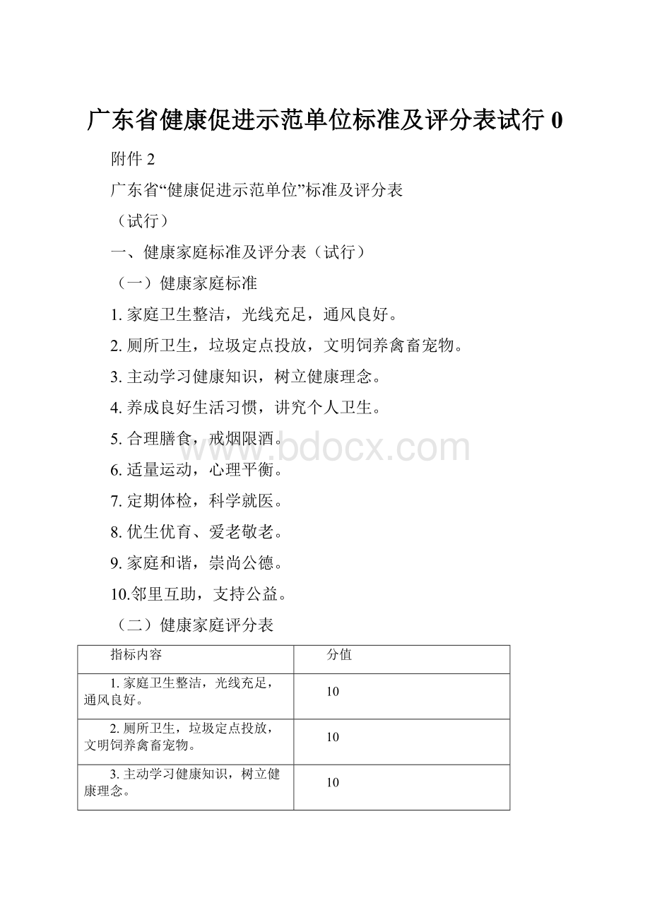 广东省健康促进示范单位标准及评分表试行0.docx