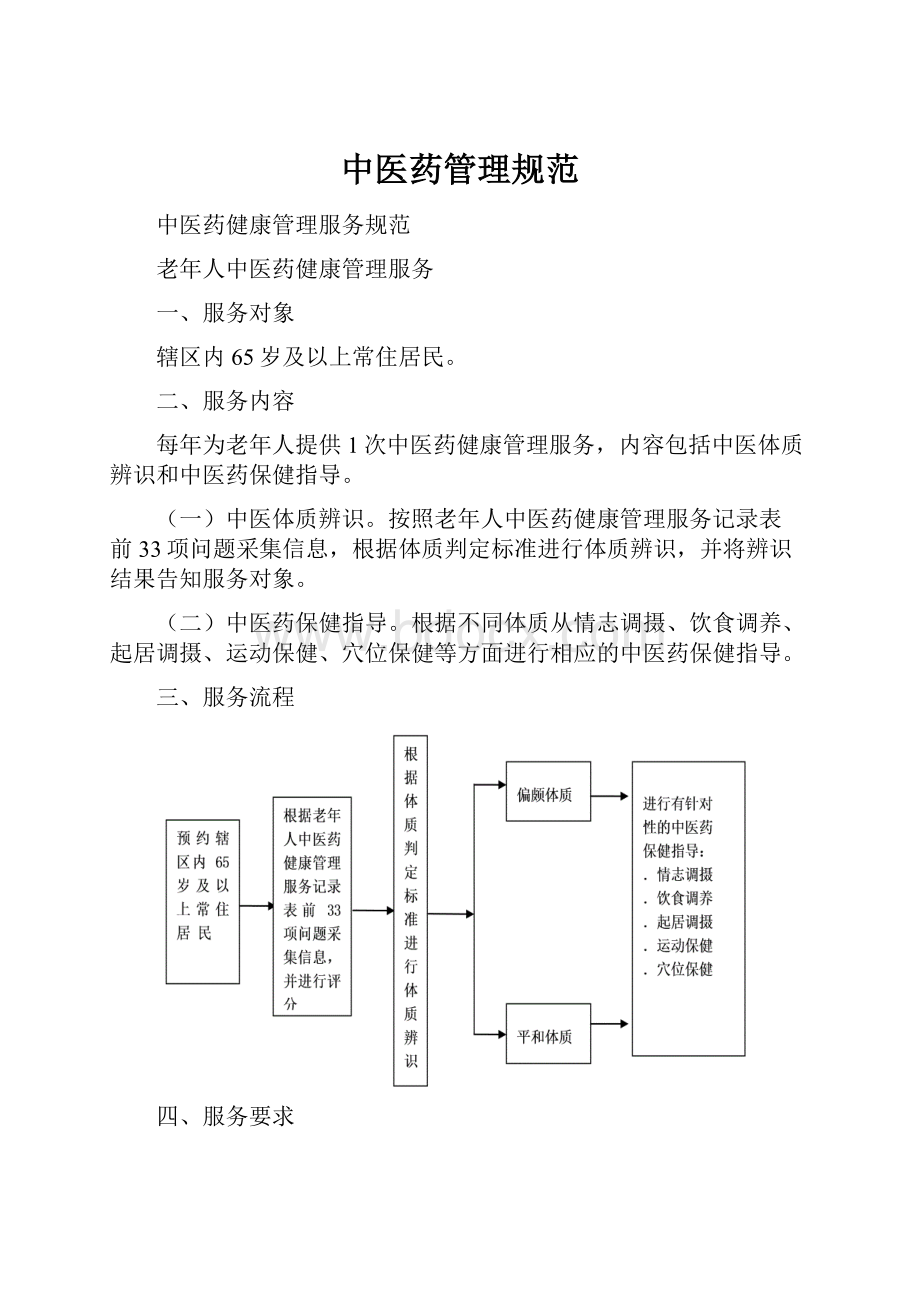 中医药管理规范Word文件下载.docx