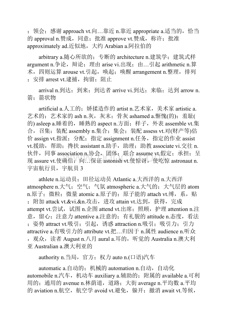 大学英语四六级词汇表.docx_第3页