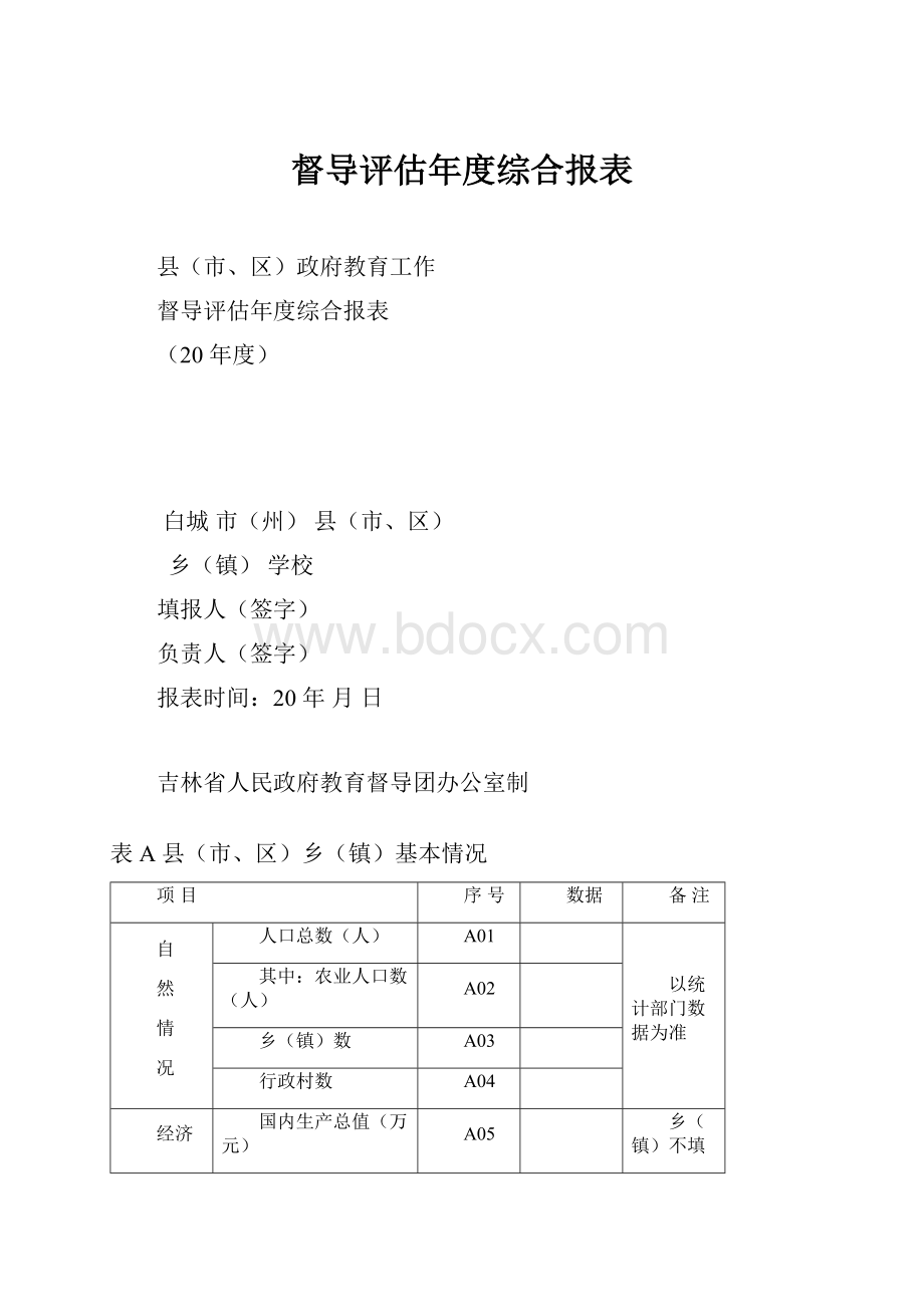 督导评估年度综合报表.docx_第1页