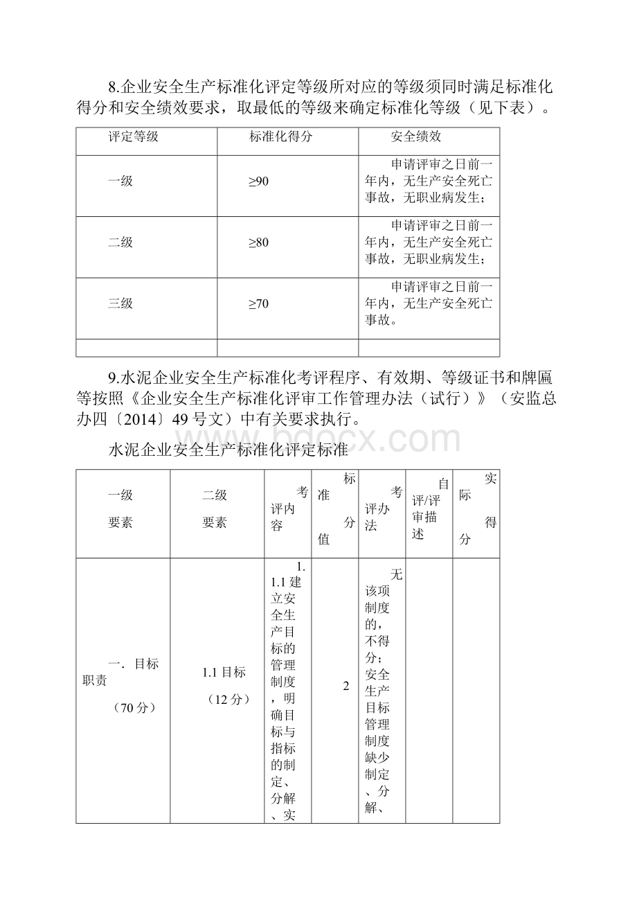 《水泥企业安全生产标准化评定标准》Word文件下载.docx_第2页