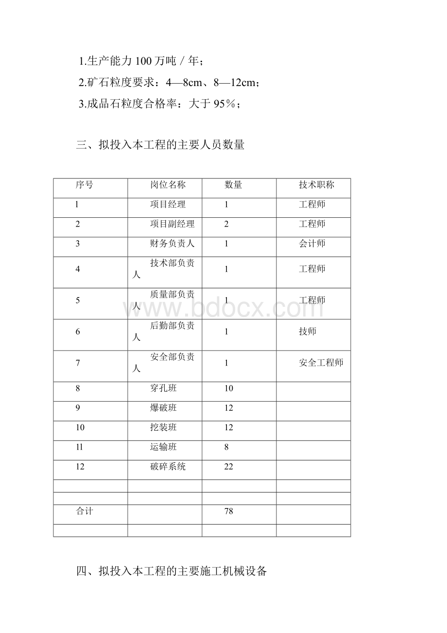 产100万吨露天石灰石矿山工程施工方案.docx_第2页