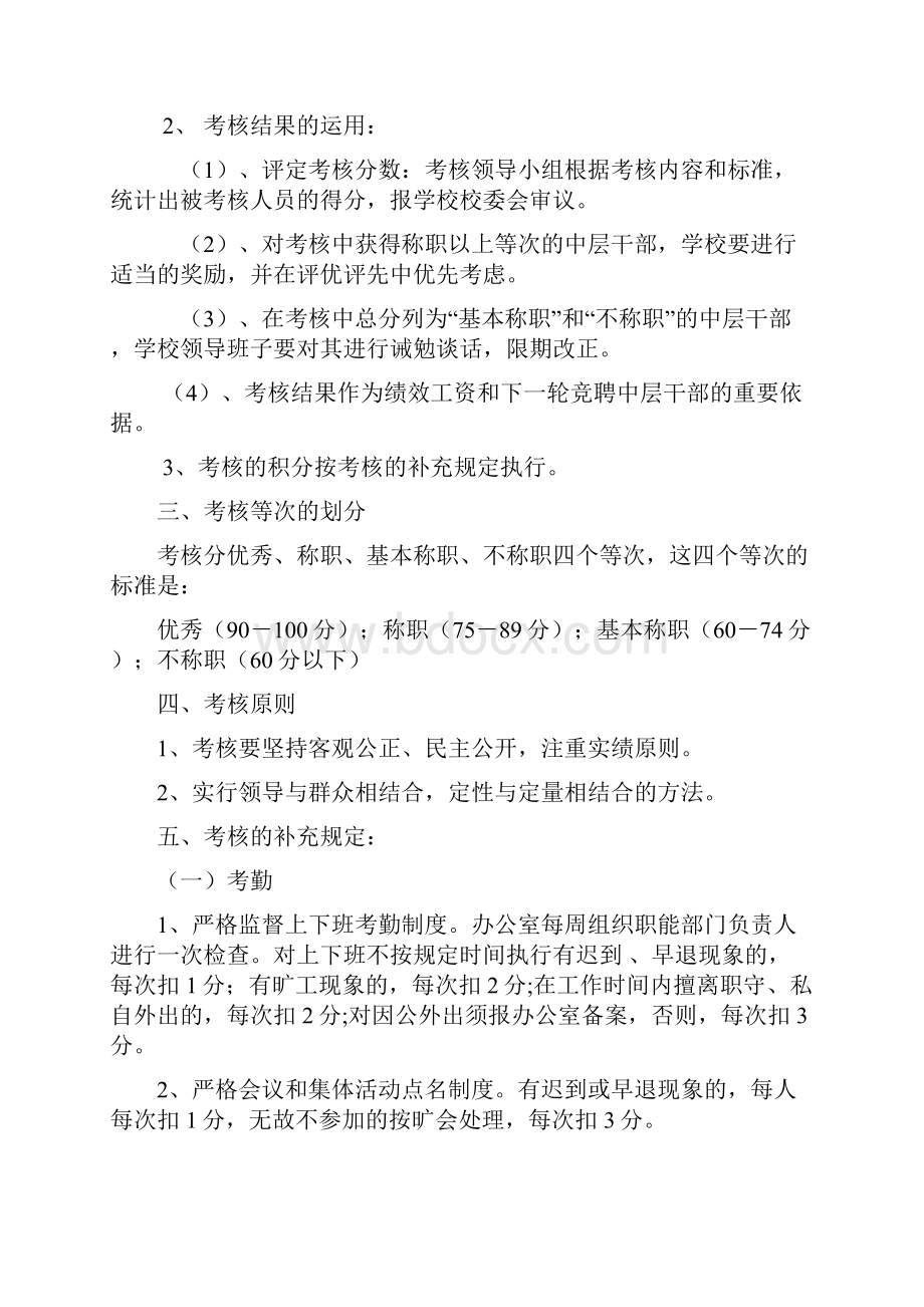 学校中层干部考核方案Word文档下载推荐.docx_第3页