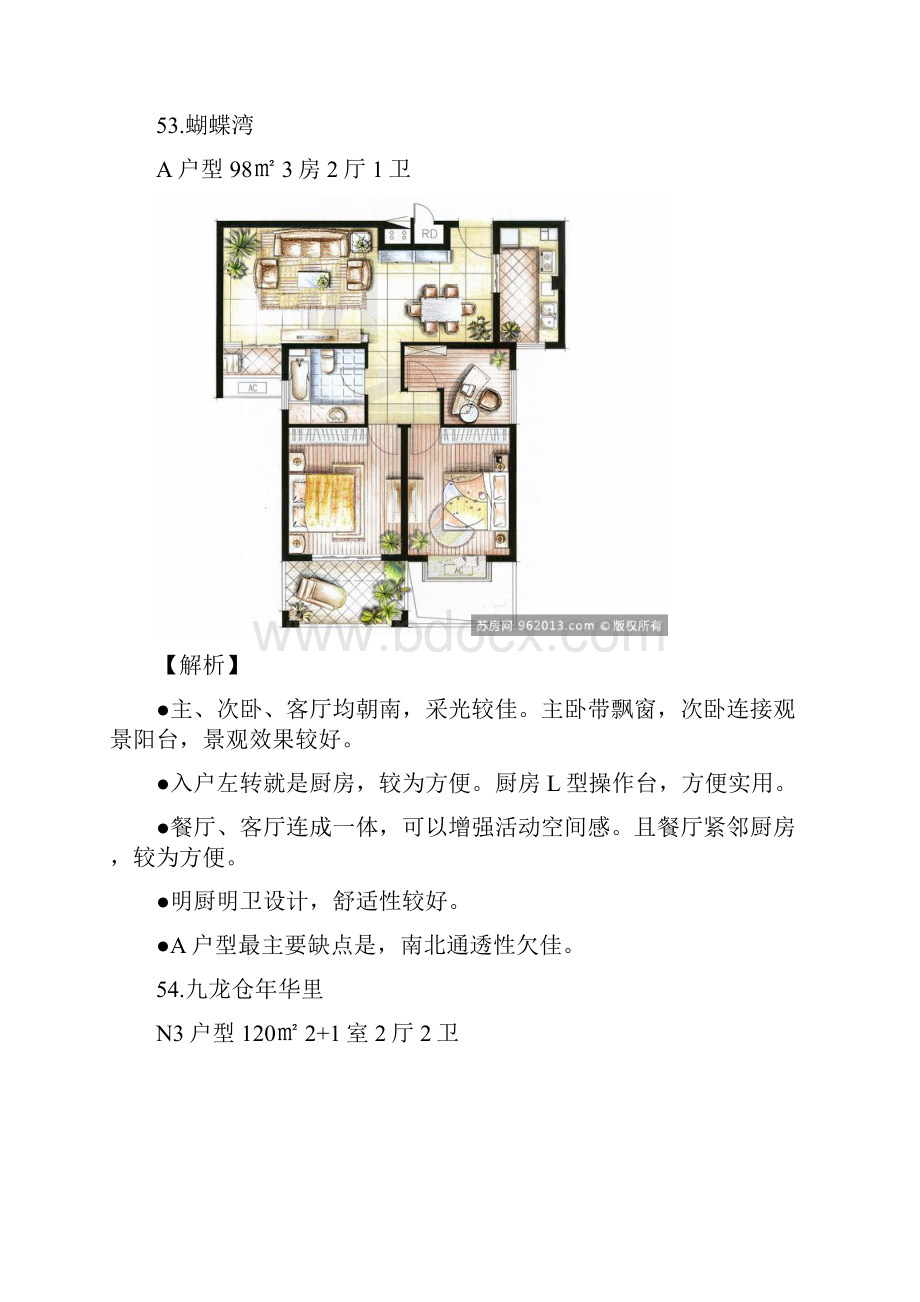 住宅和别墅类户型图及解析.docx_第2页