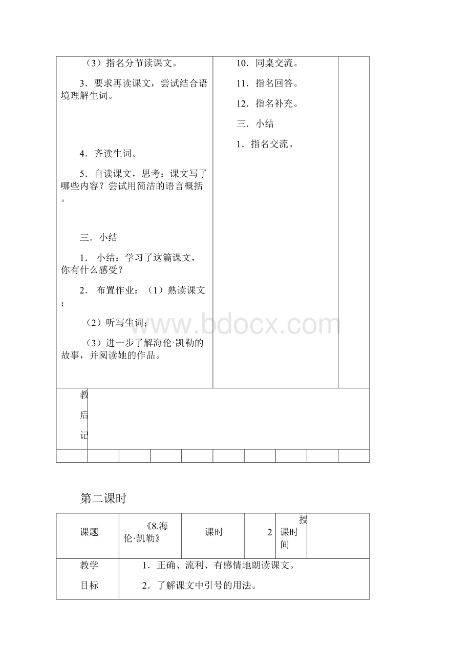 8海伦凯勒教学设计共计Word文件下载.docx_第3页